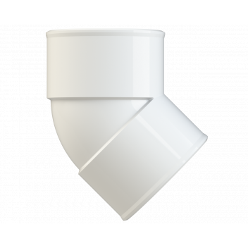 POLYPIPE S2000 50MM MUPVC 45 DEG OBT BEND - WHITE