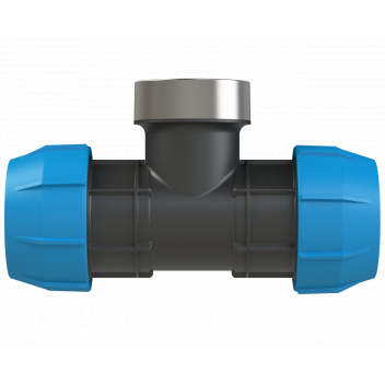 POLYFAST BSP FEMALE BRANCH TEE;63MM X 2\"