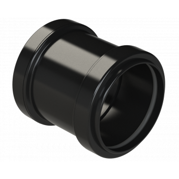 PUSHFIT STRAIGHT COUPLING; 50MM BLACK