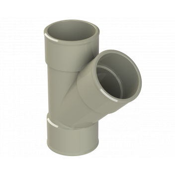 POLYPIPE S2000 MUPVC 40MM 45DEG BRANCH - SOLV GREY