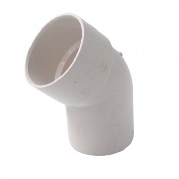E.TUPLING SOLVENT WASTE SPIGOT 45DEG - 50MM - WHITE