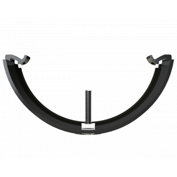 RW FITTS PLASTIC-METAL GUTT ADAPTOR;BLCK