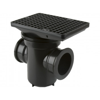 BACK INLET RODDABLE GULLY 90° OUTLET RECTANGULAR GRID*