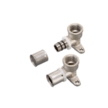 RIIFO F5 16MM X 1/2\" WALL PLATED FEMALE ELBOW