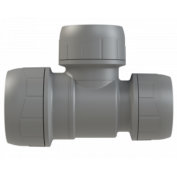 POLYPLUMB BRANCH & ONE END REDUCED TEE 28X22X22