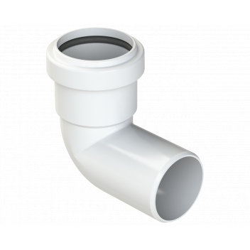 PUSHFIT SWIVEL BEND 91.25DEG; 40MM WHITE