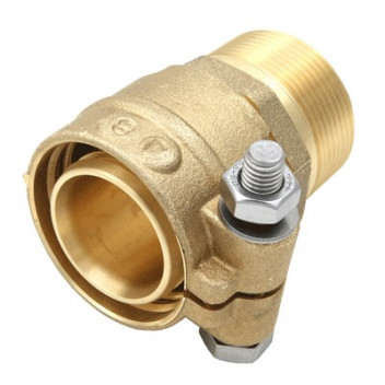 BRUGG 50 x 1 1/2\" BSP DN40 PEX CONNECTOR COMPRESSION-MALE HEATG