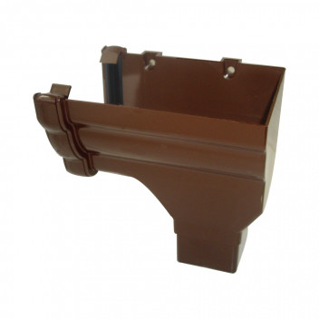 FLO NIAGARA STOPEND O/LET;RH 65MM SQ BRN