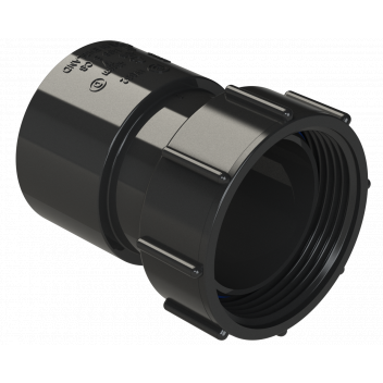S/WELD THREADED COUPLING; 40MM BLACK