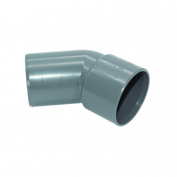 FLOPLAST S/WELD SPIGOT BEND 45 DEG OBTUSE OFFSET; 40MM GREY