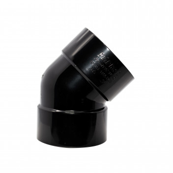 FLOPLAST S/WELD OBTUSE BEND 45 DEG OBTUSE OFFSET; 50MM BLACK