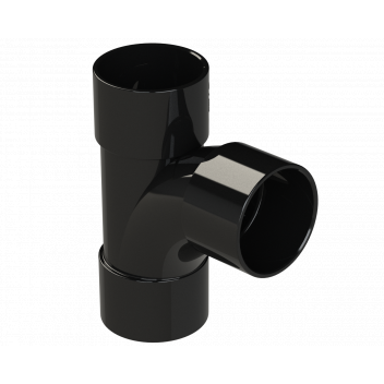 S/WELD SWEPT TEE 92.5DEG; 32MM BLACK