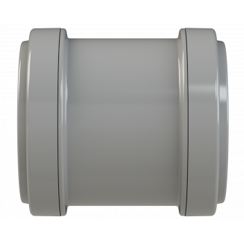PUSHFIT STRAIGHT COUPLING; 50MM GREY