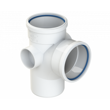 POLYPIPE RING-SEAL SINGL BRANCH;4\"/110MM 92.5D EQ WT