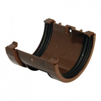 FLOPLAST MINIFLO GUTTER UNION BROWN