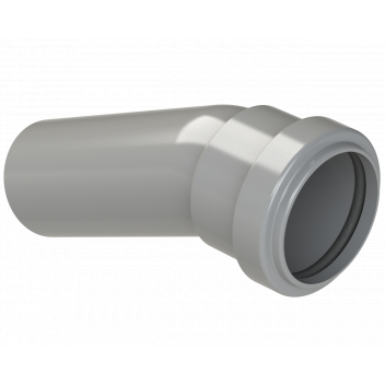 PUSHFIT SOIL BOSS BEND 157.5D;40MM GREY