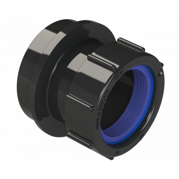POLYPIPE RING-SEAL ANGLED ADAPTOR; 40MM 92.5 DEG BLK