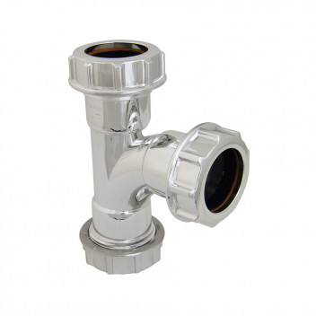 FLO UNIV COMPR CHROME 40MM TEE