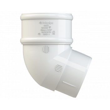 DPR68 112.5 DEGREE OFFSET BEND; WHITE