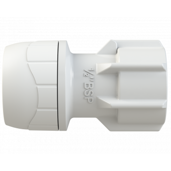 POLYPLUMB ENHANCED - 15X1/2\" HAND TIGHT TAP CONN - WHITE