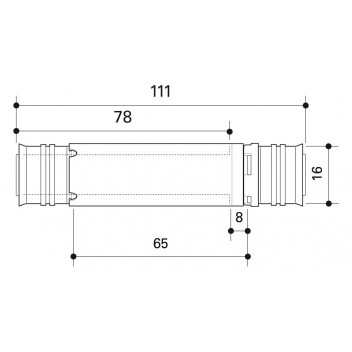 FRANKISCHE alpex repair coupling 16mm – 16mm