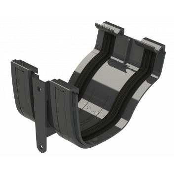 OGEE EXTRA UNION BRACKET; BLACK