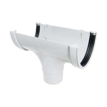 FLOPLAST XTRAFLO RUN OUTLET; 170MM WHITE