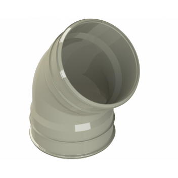 SOLVENT SOIL 45 DEG OBTUSE OFFSET BEND 6\"/150MM D/S SG
