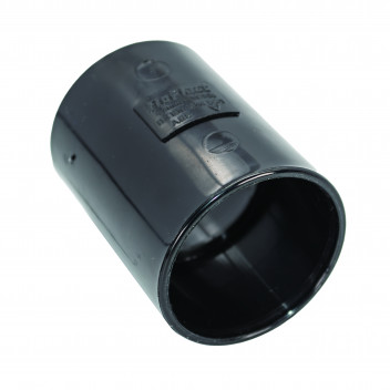 FLOPLAST S/WELD STRAIGHT COUPLING; 40MM BLACK