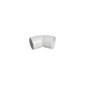 E.TUPLING SOLVENT WASTE 45DEG BEND - 50MM - WHITE