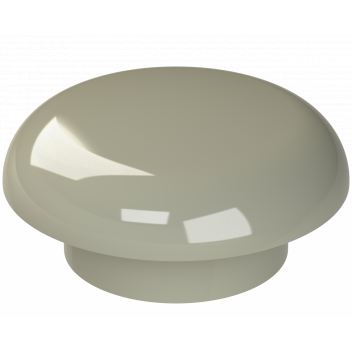 UNIV VENT COWL; 4\"/110MM SOLVENT GREY