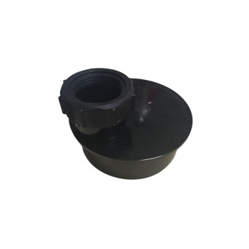E.TUPLING 40MM SINGLE WASTE ADAPTOR - BLACK