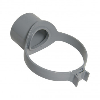 FLOPLAST STRAP BOSS (SIDE CLIP);4\"/110MM SOIL GREY