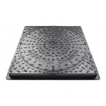 450MM DIA. SECURED SQUARE PLASTIC COVER FOR DRIVEWAYS 50KN*
