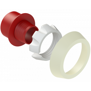 POLYFAST RED PE ADAPTOR SET;50MM X 1 1/4