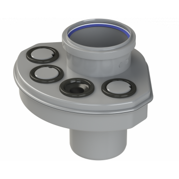 UNIV SOIL MANIFOLD; 4\"/110MM