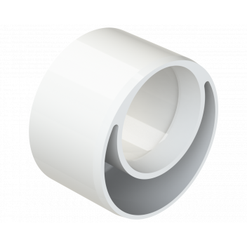 POLYPIPE S2000 MUPVC 50MM X 32MM REDUCER - WHITE