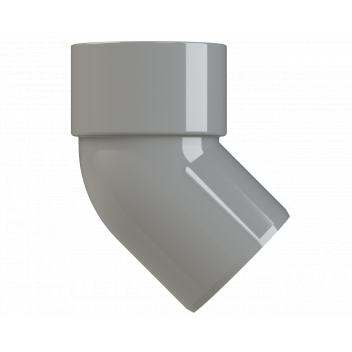 S/WELD SPIGOT BEND 45DEG; 32MM GREY