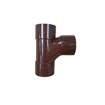E.TUPLING SOLVENT WASTE TEE - 40MM - BROWN