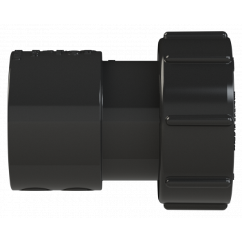 S/WELD THREADED COUPLING; 32MM BLACK