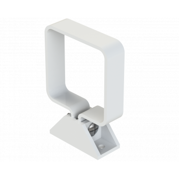 DPSQ65 PIPE CLIP (COMPLETE UNIT); WHITE