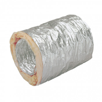 DOMUS EP100 ROUND ALUMINIUM INSULATED FLEXBILE HOSE 10M