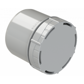 POLYPIPE RING-SEAL ACCESS CAP;SPIGOT TAIL 4\"/110M GY