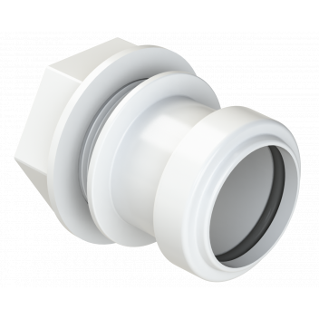 PUSHFIT TANK CONNECTOR; 32MM WHITE