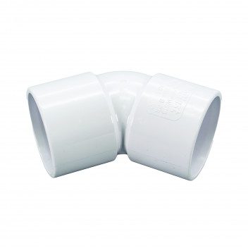 FLOPLAST S/WELD OBTUSE BEND 45 DEG OBTUSE OFFSET; 32MM WHITE