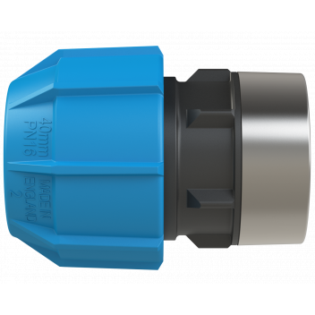 POLYFAST FEMALE ADAPTOR;40MM X 1.25\" BSP