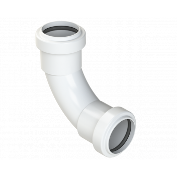 PUSHFIT SWEPT BEND 91.25DEG; 32MM WHITE