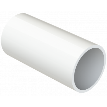 S/WELD STRAIGHT CONNECTOR; WHITE