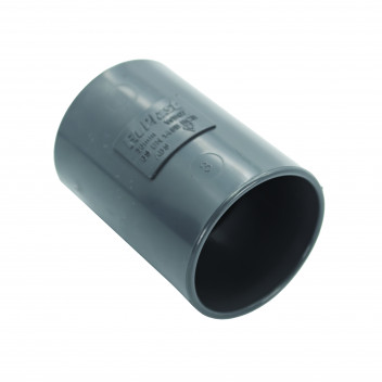 FLOPLAST S/WELD STRAIGHT COUPLING; 32MM ANTHRACITE GREY AG