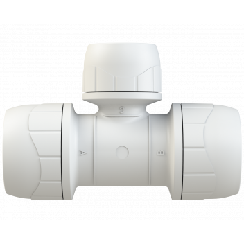 POLYPLUMB ENHANCED - 15X15X10 BRANCH RED TEE - WHITE